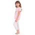 Girls summer pajama set Magical Unicorn t-shirt + White leggings